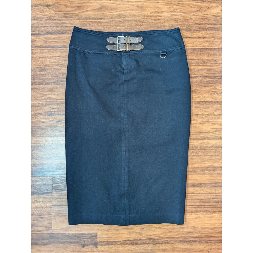 Ralph Lauren Pencil Buckle Skirt Size 2 Equestrian Old Money Equestrian Workwear